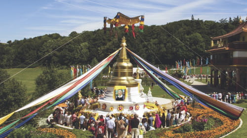 Drone footage — consecration of Khandro’s stupa